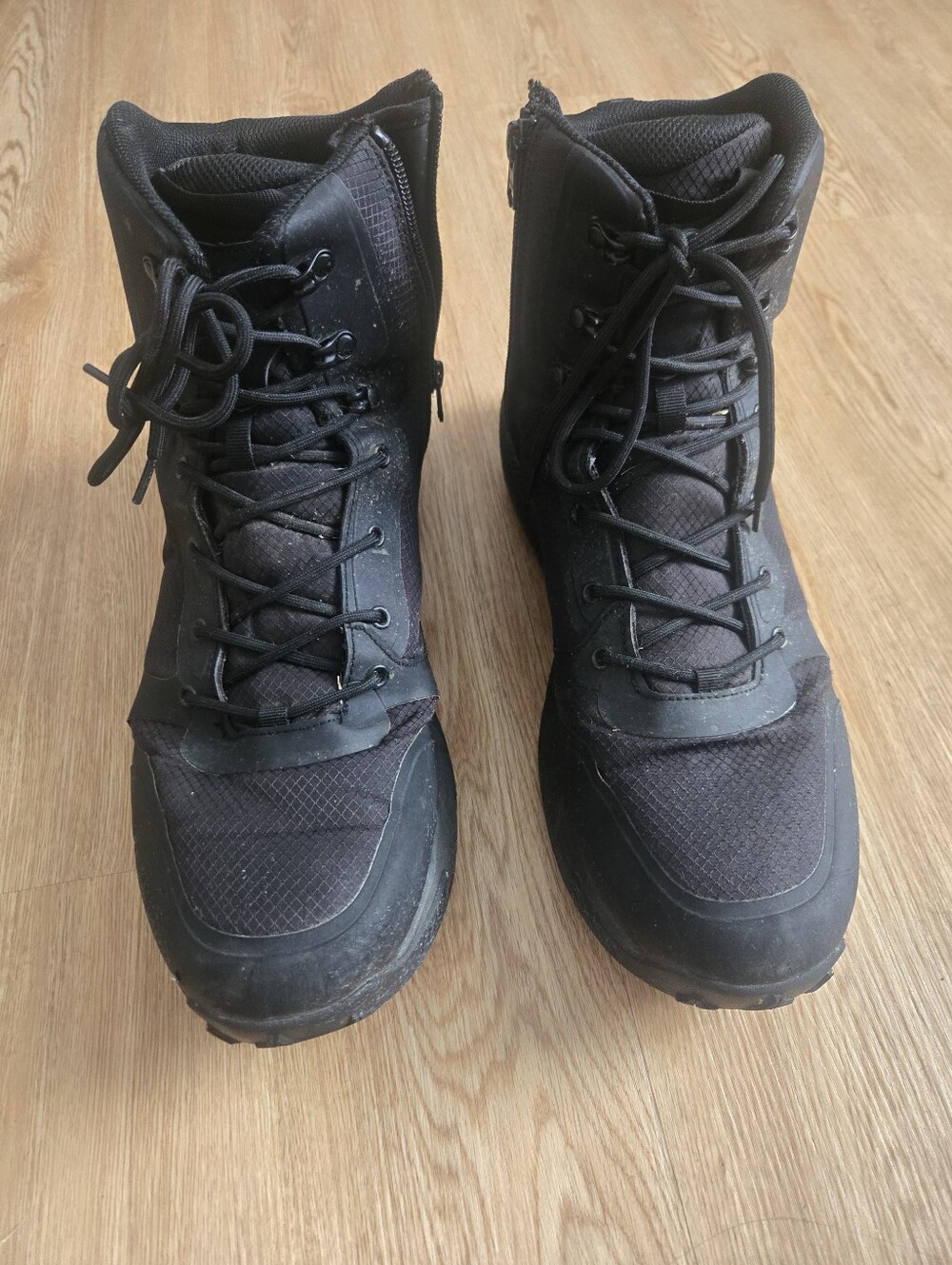 Men's Black Tactical Lace-Up Boots